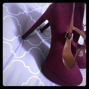 Burgundy  heels